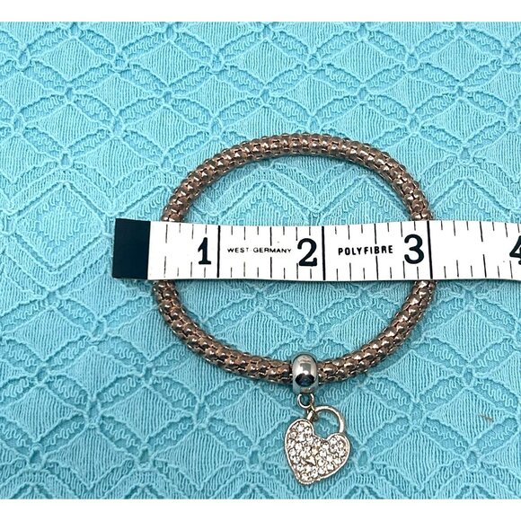 3 Bracelets - Beaded With Heart Charm, Wire wrapped gemstone, & Layerd‎ Beads. - Picture 7 of 9